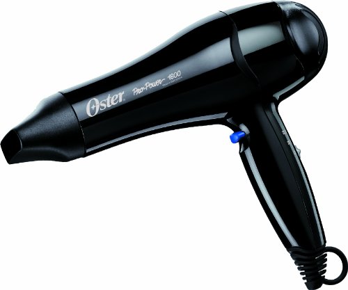 Oster 561-06 Pro Power 1600 - Secador de pelo profesional, color negro