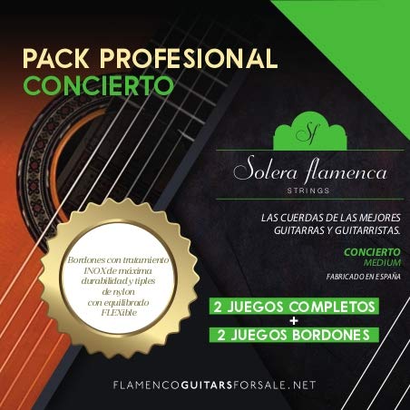 PACK PROFESIONAL «concierto» Solera Flamenca STRINGS (2 sets completos + 2 sets bordones)