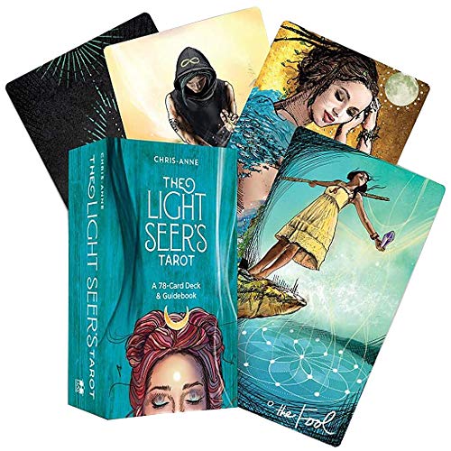 Qianghua Light Seer's Tarot Cards (78-Card) Deck Set, Beginners Guidebook Set (Inglés) Juego de Mesa