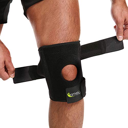 Rodillera ortopédica rotulea, rodillera deportiva crossfit, soporte de 4 varillas laterales elásticas, recuperación postoperatoria rota, ligamentos artrosis, cruzado, menisco, hombre y mujer