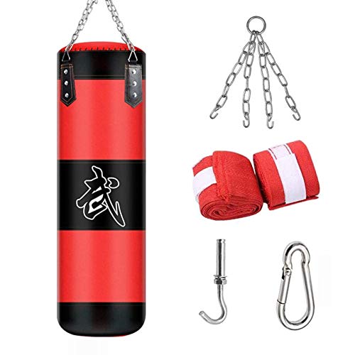 Saco de Boxeo,Bolso Pesado De Boxeo Duradero,Saco De Arena Bolsa De Entrenamiento Vacío De Boxeo Gancho Kick Fight Karate Bolsa De Arena(Sin relleno),para Entrenar Ejercicio Físico Y Deportivo