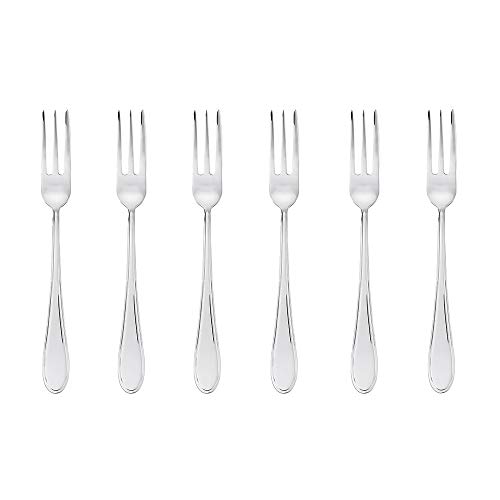 Sambonet 52559A55 Set 6 Piezas de Tenedores para Postre, Fabricados en Acero Inoxidable, INOX