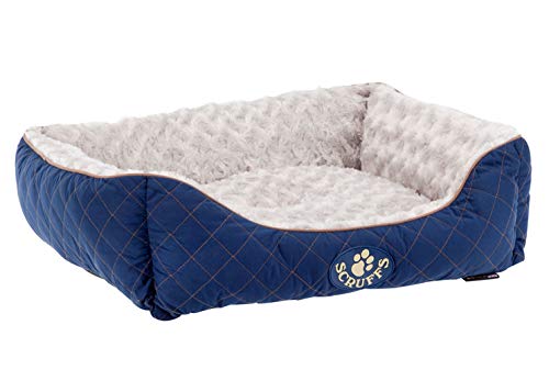 Scruffs Wilton - Cama para Perros, Color Azul, Hombre, Wilton Box - Cama Infantil (tamaño Grande), Color Azul, SCF0255, Transparente, Unisex