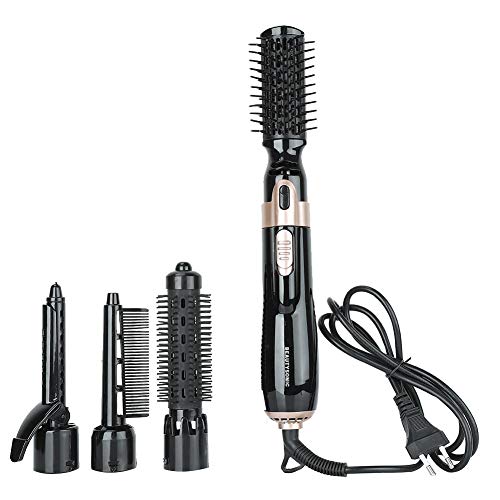 Secador de pelo cepillo 4 en 1, Hot Tools One Step Secador de pelo y estilizador Cepillo secador de pelo que reduce el daño del cabello, Secador de pelo multifuncional y estilizador Rizador de peine d