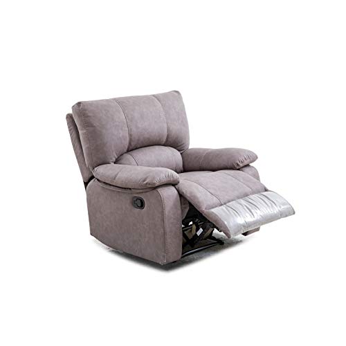 Shiito - Sillón reclinable con función Relax Manual, reclinable hasta 180º, Modelo Dafne Color Gris