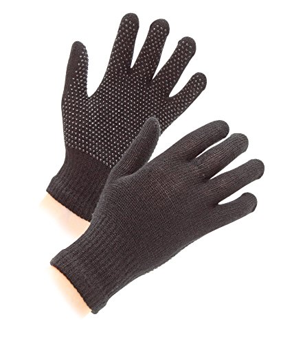 Shires Guantes de equitación para Mujer, Color Negro, Talla única