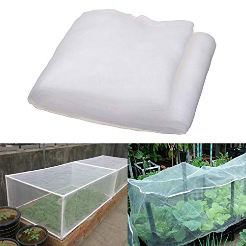 shoppingba Plegable Anti Bug Insecto Pájaro Malla Siembra Barrera Neta Jardín Jardín Campo Vegetal Flor Protección Vegetal El 100 * 200cm