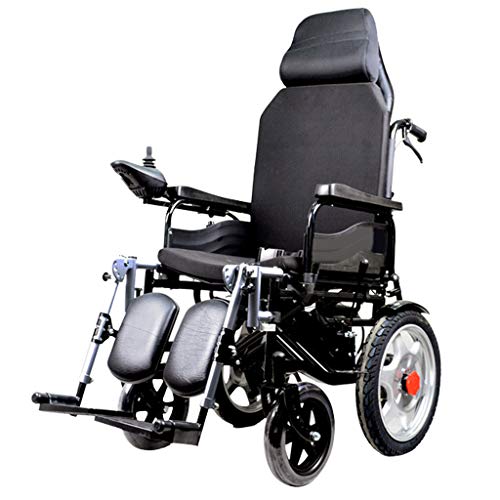 Silla de ruedas electrica Plegable reclinable confiable Manual eléctrico de Doble Uso Silla de Ruedas de Doble Motor Controlador Inteligente