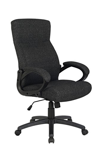 SixBros. Silla de Oficina Sillón de Oficina Silla giratoria Negro - HLC-0311-1/2166