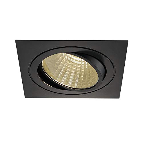 Slv new tria - Downlight led dl set cuadrado 25w 3k negro