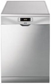 Smeg - Lavavajillas Smeg Lvs145Sx, 14 Cubiertos, 5 Temp, 1/2 Carga, Electronico, Inox Antihuellas, Aaa, 60Cm, Digital