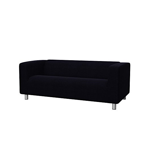 Soferia - IKEA KLIPPAN Funda para sofá de 2 plazas, Elegance Black