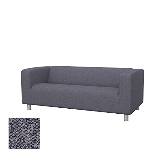 Soferia - IKEA KLIPPAN Funda para sofá de 2 plazas, Nordic Anthracite