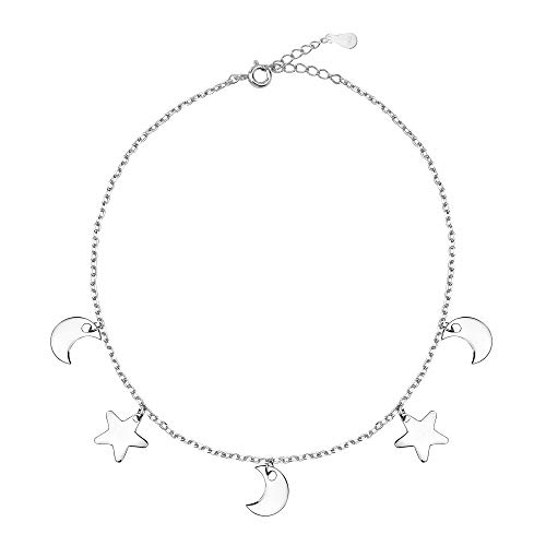 SOFIA MILANI Pulsera Mujer Estrella Luna Sol Plata de Ley 30222