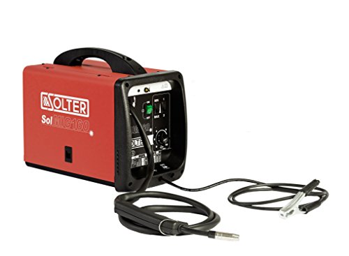 SOLTER - SOLMIG 160 - Soldadora MIG-MAG de hilo (240 V) Potencia 150A, Gas y No Gas, 22Kg