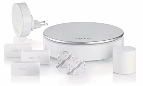 Somfy 2401497 Home Alarm, Alarma para casa, Sistema inalámbrico anti robo, Compatible con Alexa, Google Assistant y TaHoma, Gris Plateado