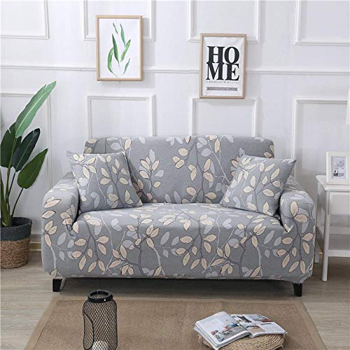 Stretch Recliner Sofa Slipcover 2 seater and 3 seater,Solid Color Elastic Spandex Slipcovers Couch Cover, Stretch Sofa Towel Corner Sofa Covers For Living Room 145-185cm and 190-230cm(2pcs)