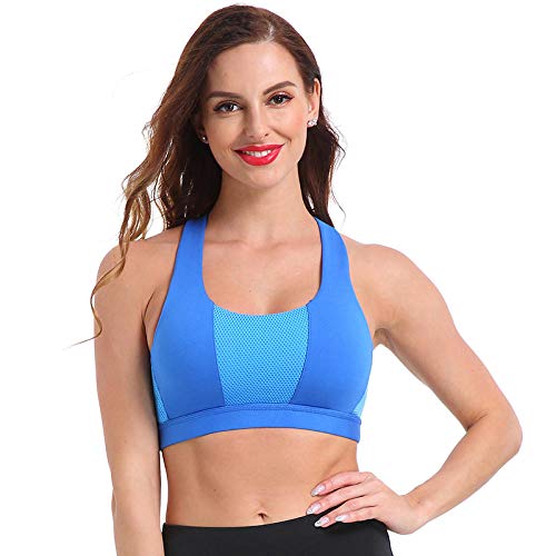 Sujetador Deportivo Mujer Sujetador Deportivo De Yoga Profesional para Mujer, Chaleco Atlético con Espalda Cruzada, Sujetador Push Up A Prueba De Golpes, Ropa Deportiva, Camisa De Gimnasio-C