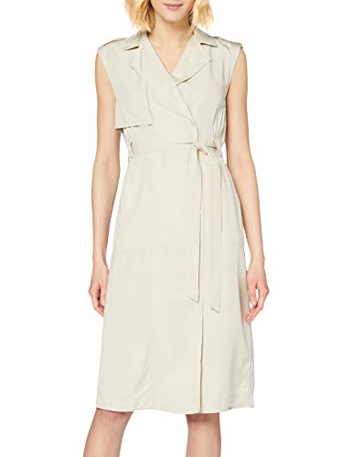 Superdry Desert Wrap Dress Vestido, Marfil (Oat BRAN Rut), S para Mujer