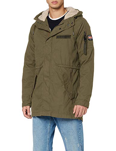 Superdry Winter Aviator Parka, Verde (Deep Depth S6y), M para Hombre