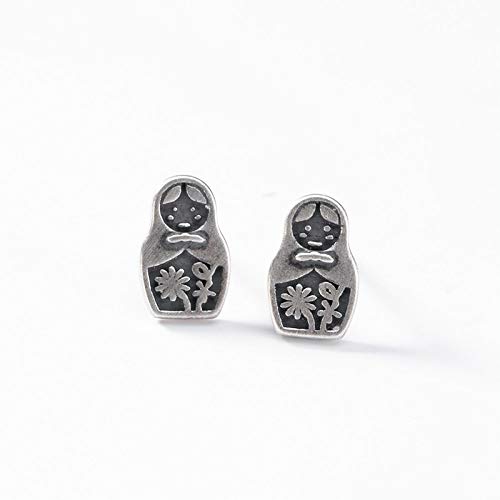 THTHT Vintage Largo Aretes De Plata Esterlina S925 Mujeres Secadora Simple Mate Encanto Elegante De Estilo Chino De Gama Alta De Temperamento Temperamento Don