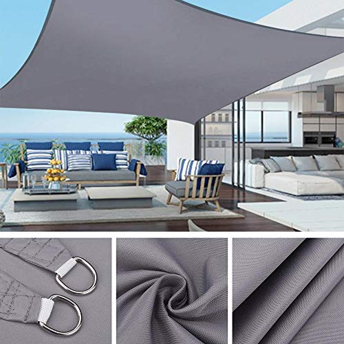 Toldos Impermeables Exterior Vela De Sombratoldo Vela 3X2M 3X4M Sun Shelter Impermeable Sombrilla Protección Exterior Jardín Piscina Playa Canopy Shade Sail Awning Camping Shade Cloth-Grey_3*4M