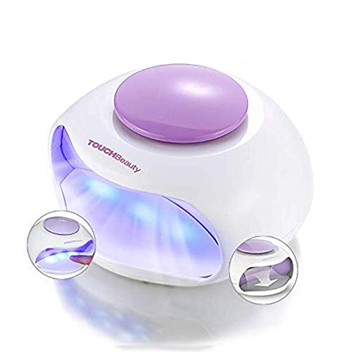 TOUCHBeauty TB-0889 Lámpara de LED Ventilador de esmalte de Uñas Secadora de uñas normales para la Manicura, Ventilador Portatil Morado