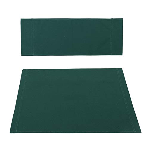 Tutoy 4 Colores Casual Directores Silla Lona Asiento Trasero Kit De Reemplazo De La Cubierta - Verde