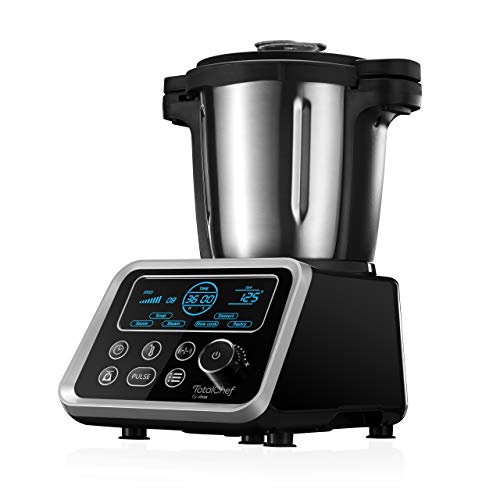 Ufesa Totalchef RK5 – Robot de cocina con cocción, varios programas para cocinar, 1700 W de potencia, pantalla LCD, jarra con capacidad de 3,5 L, libro de recetas y manual en italiano, sin BPA