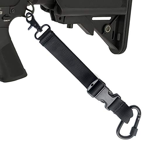 Uso del Sistema de Adaptador de la Correa de la Eslinga de Pistola táctica en Chaleco táctico y Mochila de Caza Lanzamiento rápido Honda de Rifle Sling Airsoft de 1 Punto
