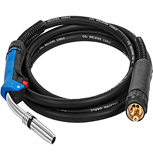 VEVOR Antorcha MIG MB25 de 4 Metros Antorcha TIG para Inverter Soldadura TIG Conector Euro Soldador de Estaño Antorchas TIG Cobre y Cable Nuevo Refrigerado por Aire Pistola de Soldadura