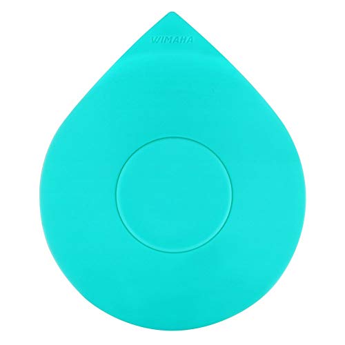 Wimaha Tapón de bañera, Tapa de tapón de Tubo, Tapón de Drenaje de Silicona Universal para baño de 1-1/2-4 Pulgadas, Bañera, Servicio de lavandería, Cocina, Diseño de Gota de Agua (Blue)