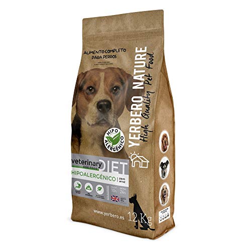 YERBERO Nature Hipoalergenico Diet Pavo y arroz, Comida Hipoalergénica para Perros 12kg