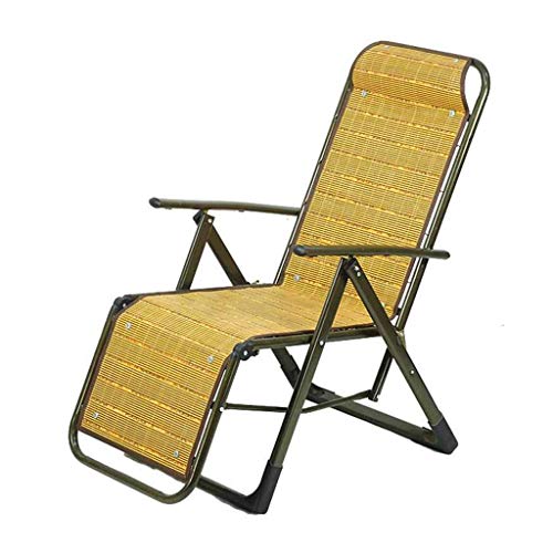 YIONGA CAIJINJIN Silla Plegable de la Silla de Almuerzo Silla de la Oficina Silla de salón Silla de bambú sillón reclinable Silla Plegable