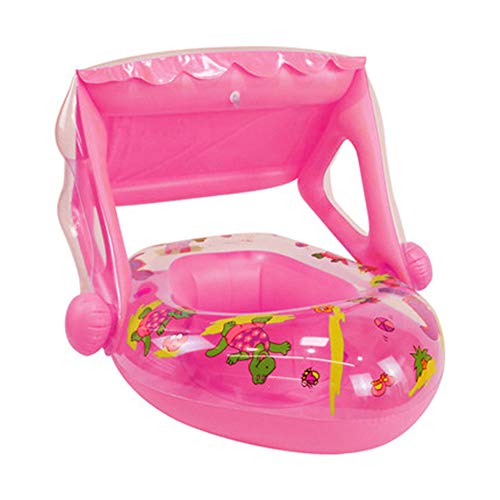 YQ&TL Piscina Banera Hinchable Piscinas Bebe Infantil Flotante Bote Inflable De Dibujos Animados para Niños Círculo Silla De Cubierta con Toldo Verano Piscina Al Aire Libre Juguete Flotante Balsa B