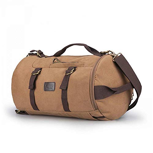 ZEKUN Creative Travel Backpack Multifunctional Charging Single Shoulder Portable Messenger Bag Men and Women Canvas Bucket Bag