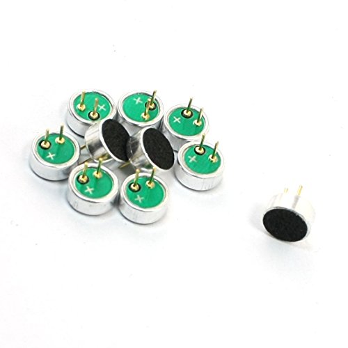 10pcs -52dB 6027 omnidireccional micrófono de condensador electret