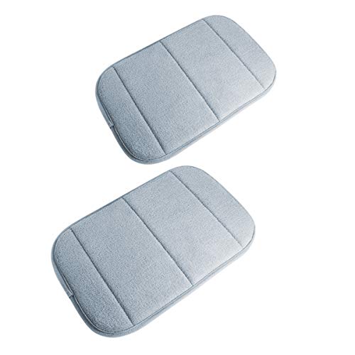 2pz Portátil Computadora Muñeca Codo Almohadilla, Reposamuñecas Teclado Muñeca Codo Apoyo Estera Descanso Brazo Almohadilla (Suave y confortable) para Oficina Deskto Trabajando Gaming, Gris