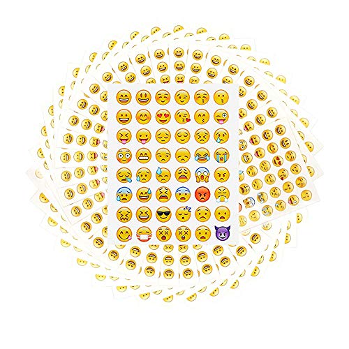 4800PCS Emoji Sticker Die corte etiqueta engomada de Scrapbooking para diario, álbum decoración para teléfono portátil (100 Sheet)