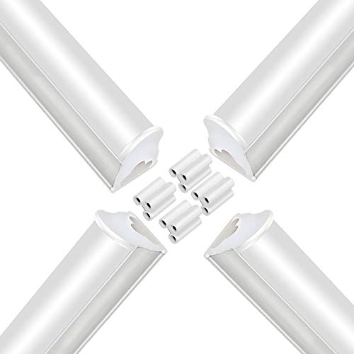 4PCS 4FT Tubos Fluorescentes LED Lámpara 1500LM 4000K T5 Lámparas Lluminación Gabinete Interior Luces Bar Garaje Sala de Conferencias Oficina Hospital Restaurantes Hoteles 18W