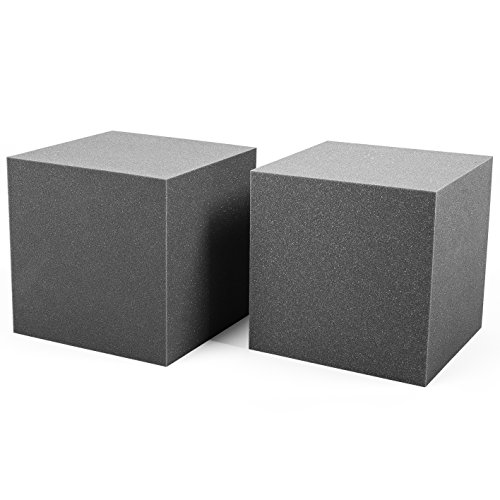 AcousPanel Trampa de Graves Corner Studio Pro. Set Bass Trap de 2 piezas de 30x30x30cm. Espuma acústica para bajas frecuencias.