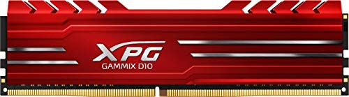 ADATA AX4U320038G16A-SR10 XPG Gammix D10 - Memoria RAM (8 GB, DDR4, 3200), Color Rojo