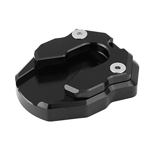 Almohadilla para pata de cabra de motocicleta Almohadilla de soporte lateral de extensión de pie antideslizante para Ya-maha Nmax155 XMAX 300(Negro)