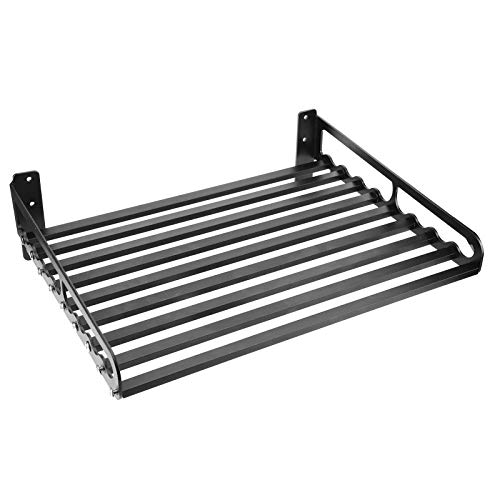 Alumimum Soporte de pared para horno de microondas, soporte de pared para microondas, estantería de metal, resistente, comercial o doméstico, para microondas, con kit de fijación(60 * 40)