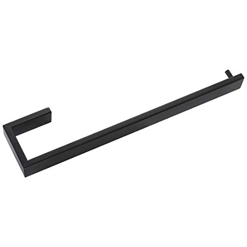 Aothpher Toallero para baño SUS304 de acero inoxidable moderno toallero montado en la pared, 35 cm, color negro mate