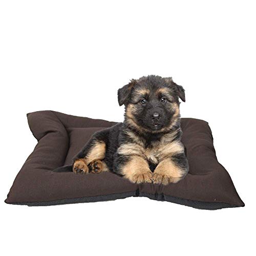 Arcoiris colchoneta Mascota Cama Perro, Cama de Perros Grandes, Cama para Perros, Cama para Mascotas Desmontable y Extraíble Lavable 110 x 80 x 11CM, (XL, Marrón)