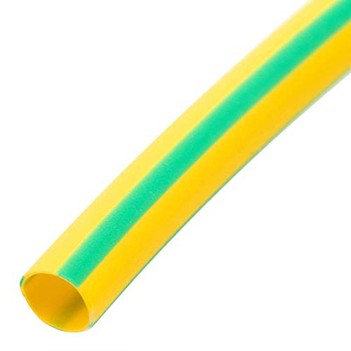 BeMatik - Tubo termoretr ctil 3:1 LSHF Amarillo-Verde de 4,8mm Bobina 3 Metros