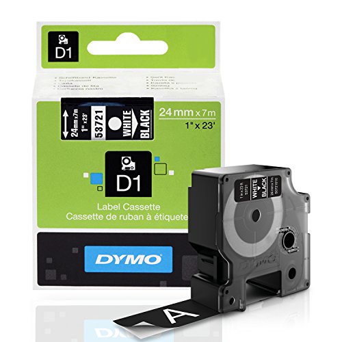 Best Price Square D1 Tape White/Black 24MM 53721 by DYMO