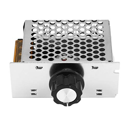 BiaBai Regulador de voltaje SCR de 4000W 220V Ajustar el control de velocidad del motor Termostato del atenuador En stock Superofertas plateadas