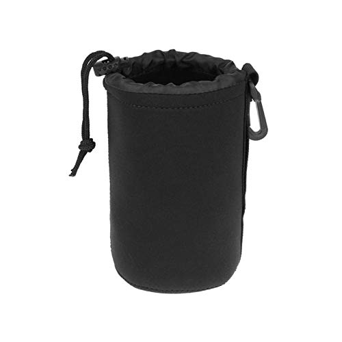 Bolsa de Lente de Cámara Funda Protectora de Lente de Cámara de Video Suave Impermeable Gruesa para Proteger la Lente de la Cámara Réflex Digital (L)